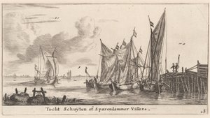 a"Tocht Schuiten" tai Spaarndam-kalastusveneet tekijältä Reinier Nooms, called Zeeman