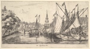 De Appelmarckt Apple Market, Amsterdamin Viewsilta, levy 6, n. 165962 . tekijältä Reinier Zeeman