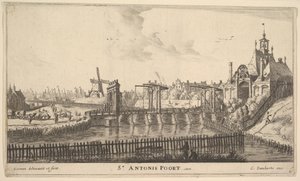St. Antonis Poort, Amsterdam, 1600-luvun puoliväli. tekijältä Reinier Zeeman