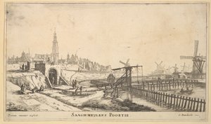 Zaagmolenin portti, 1600-luku. tekijältä Reinier Zeeman