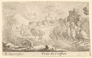 Veüe de Conflans, 1600-luvun puoliväli. tekijältä Reinier Zeeman