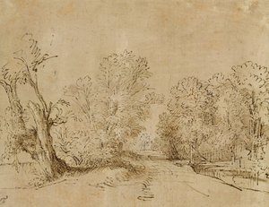 Metsäinen tie tekijältä Rembrandt van Rijn