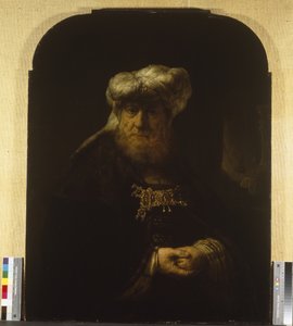 Mies itämaisessa asussa, noin 1639 (öljy puulevylle) tekijältä Rembrandt Harmensz. van Rijn