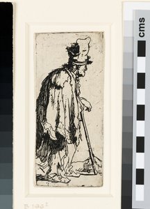 Kerjäläinen kädellä, n. 1629 (etsaus) tekijältä Rembrandt van Rijn