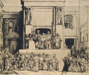 Kristus esitteli ihmisille: pitkänomainen levy tekijältä Rembrandt van Rijn