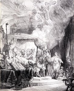 Neitsyen kuolema (kynä ja muste paperille) tekijältä Rembrandt Harmensz. van Rijn