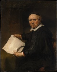Lieven Willemsz van Coppenol (öljy tammen päälle) tekijältä Rembrandt van Rijn