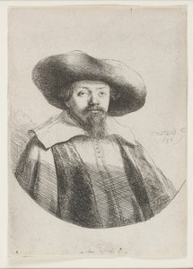 Samuel Manasseh Ben Israel, juutalainen kirjailija tekijältä Rembrandt van Rijn