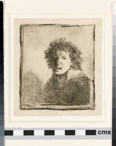 Omakuva suu auki tekijältä Rembrandt van Rijn
