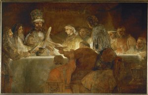 Batavialaisten vala, Tacituksen historiasta (öljy kankaalle) (öljy kankaalle) tekijältä Rembrandt Harmensz. van Rijn