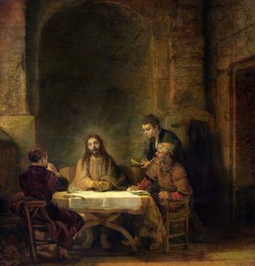 Illallinen Emmauksessa tekijältä Rembrandt van Rijn