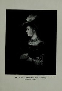 Saskia punaisessa hatussa tekijältä Rembrandt van Rijn