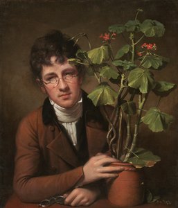 Rubens Peale geraniumin kanssa, 1801. tekijältä Rembrandt Peale