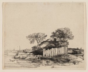 Mökki Valkoinen Paling tekijältä Rembrandt van Rijn