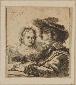 Maalari ja hänen vaimonsa tekijältä Rembrandt van Rijn