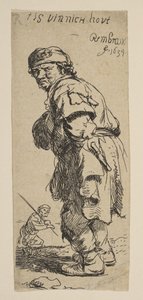 Talonpoika huutaa: T on vinnich kout, 1634. tekijältä Rembrandt van Rijn