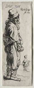 Talonpojan vastaus: ei se mitään, luultavasti 1634. tekijältä Rembrandt van Rijn