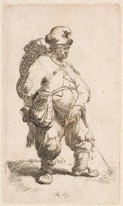 Mies, joka virtsaa tekijältä Rembrandt van Rijn