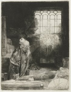 Un erudit en el seu estudi finlandès tekijältä Rembrandt van Rijn