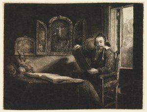 Abraham Francen, apteekki tekijältä Rembrandt van Rijn