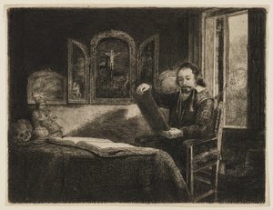 Abraham Francen, taidekauppias tekijältä Rembrandt van Rijn