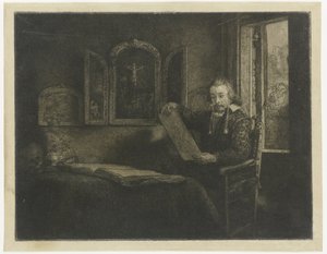 Abraham Francen, apteekki tekijältä Rembrandt van Rijn
