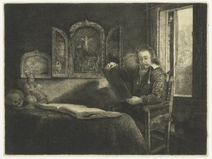 Abraham Francen, apteekkari tekijältä Rembrandt van Rijn