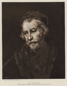 Vanha mies tekijältä Rembrandt van Rijn
