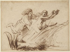 Apollo ja Daphne tekijältä Rembrandt van Rijn
