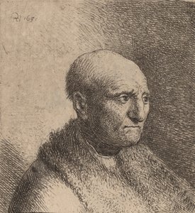 Kalju mies turkisviitassa, n. 1630. tekijältä Rembrandt van Rijn