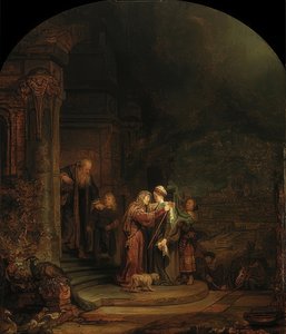 Marian ja Elisabethin tapaaminen. 1640 tekijältä Rembrandt van Rijn