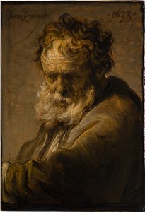 Parrakkaan vanhan miehen rintakuva, 1633. tekijältä Rembrandt van Rijn