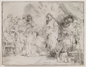Kristus ilmestyy apostoleille tekijältä Rembrandt van Rijn