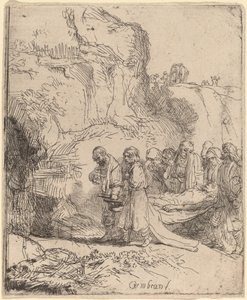 Kristus kannettiin haudalle tekijältä Rembrandt van Rijn