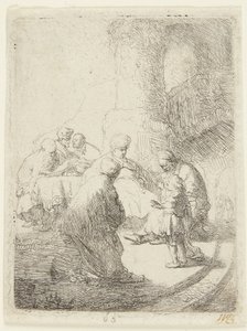 Kristus keskustelee oppineiden kanssa tekijältä Rembrandt van Rijn