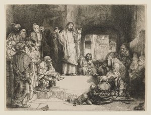 Kristuksen saarnaaminen tekijältä Rembrandt van Rijn