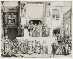 Kristus esitetään kansalle (Ecce Homo), 1655 tekijältä Rembrandt van Rijn