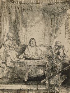 Kristus Emmauksessa tekijältä Rembrandt van Rijn