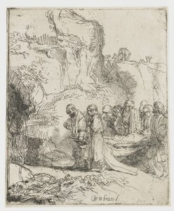 Kristus kantoi haudalle tekijältä Rembrandt van Rijn