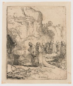 Kristus kantoi haudalle tekijältä Rembrandt van Rijn