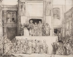 Kristus esitteli kansalle. 1655 tekijältä Rembrandt van Rijn