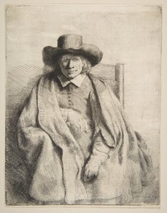Clement de Jonghe, Printseller, 1651. tekijältä Rembrandt van Rijn