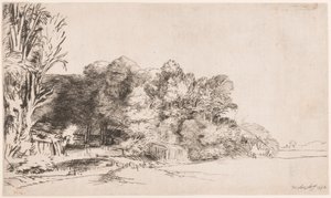 Puuryökkä Vistalla tekijältä Rembrandt van Rijn