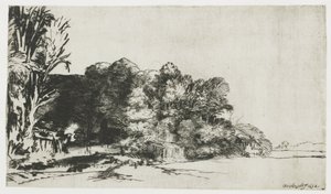 Puuryökkä näköalalla tekijältä Rembrandt van Rijn