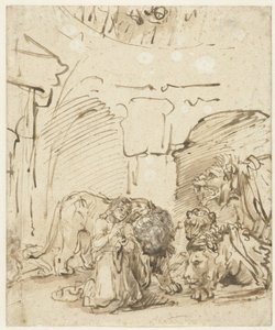 Daniel leijonakuopassa tekijältä Rembrandt van Rijn