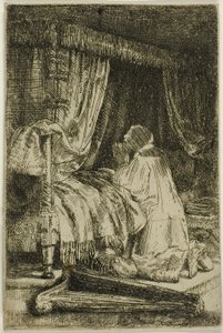 Daavid rukouksessa tekijältä Rembrandt van Rijn