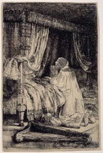 Daavid rukouksessa tekijältä Rembrandt van Rijn