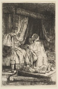 David rukouksessa, 1652. tekijältä Rembrandt van Rijn