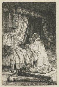 Daavid rukouksessa tekijältä Rembrandt van Rijn