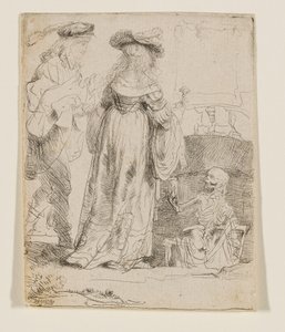 Kuolema ilmestyy avioituneelle pariskunnalle avoimesta haudasta
